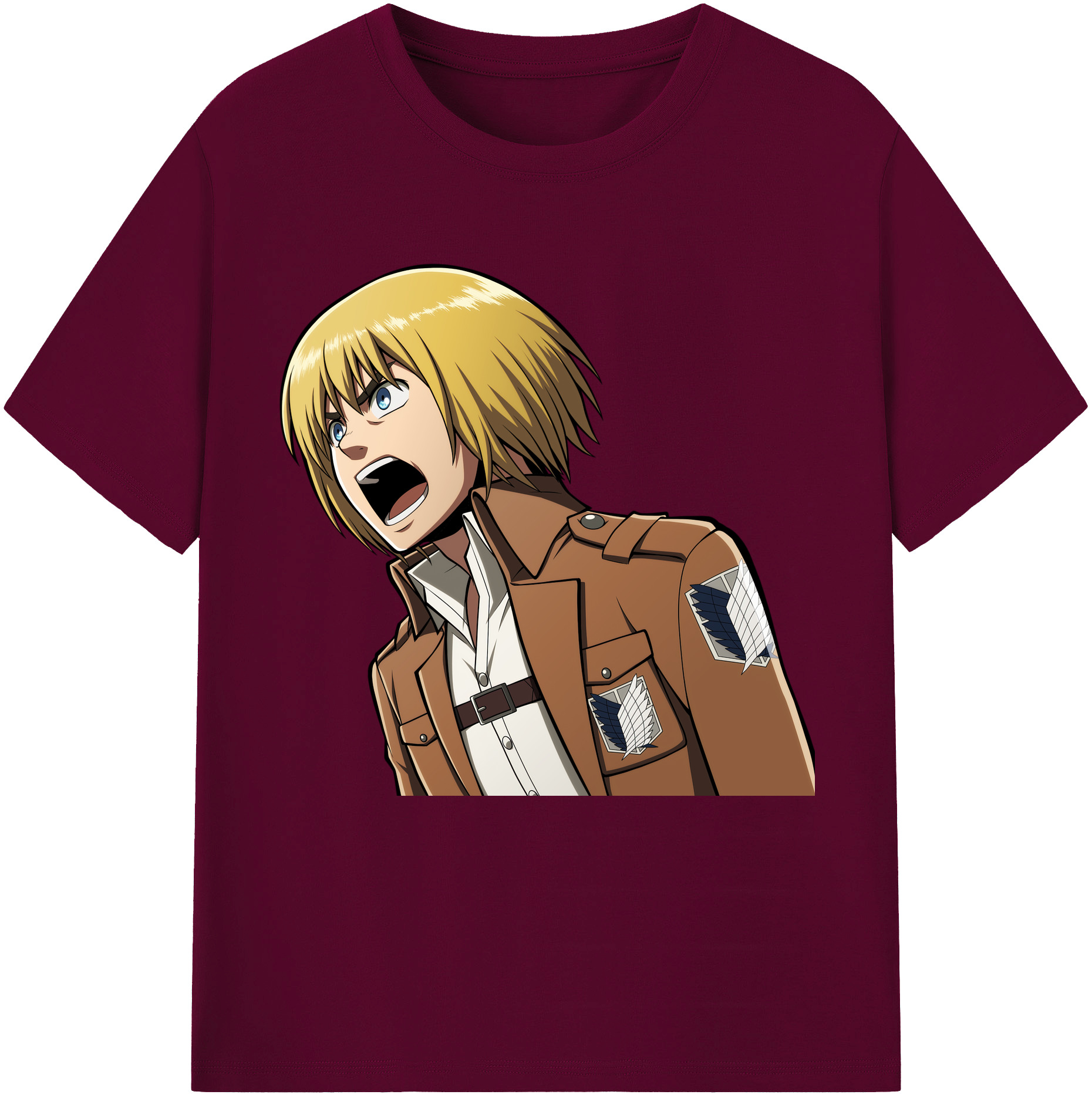 （画像用） 進撃の巨人 アルミン·アルレルト Attack on Titan Armin Arlert レディースカジュアルプリントTシャツ（綿100％）